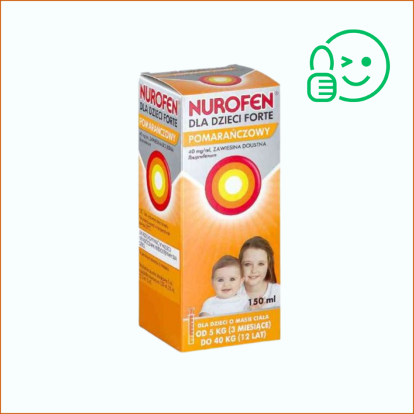 Nurofen dla dzieci Forte o smaku pomarańczowym
