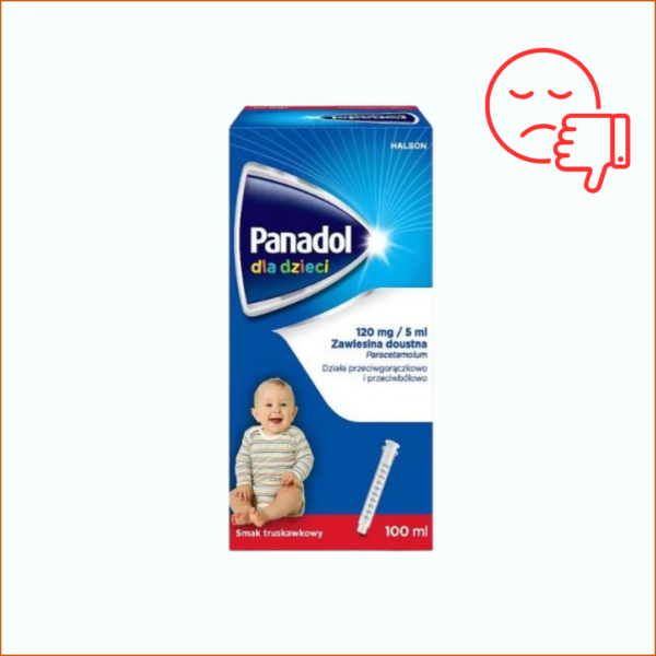Panadol dla dzieci, zawiesina doustna, 120 mg/5 ml, 100 ml