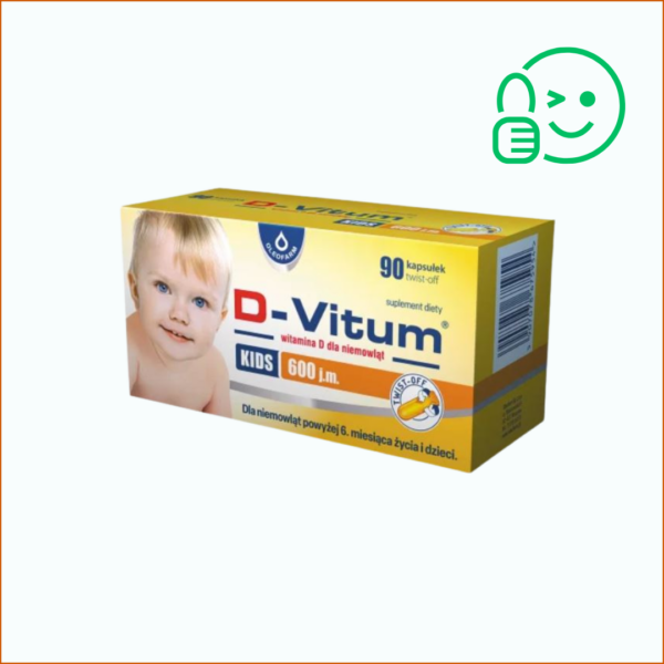 D-Vitum - witamina D3 600 j.m., twist off