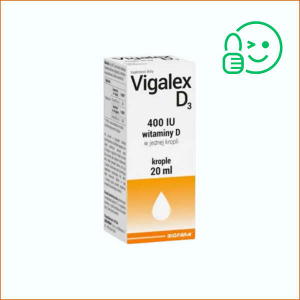 Vigalex - witamina D3 400 j.m., krople doustne