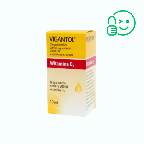 Vigantol - witamina D3 500 j.m., krople doustne