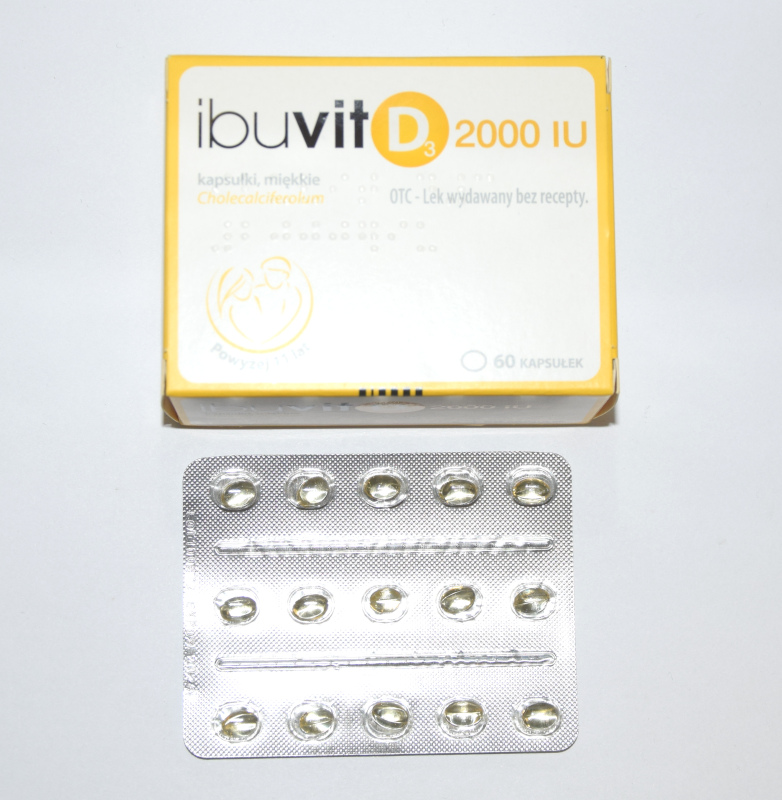 Ibuvit D3 - witamina D3 2000 j.m. kapsułki - obrazek 2
