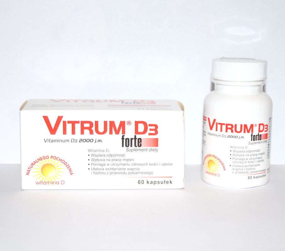 Vitrum D3 Forte - witamina D3 2000 j.m. kapsułki - obrazek 2
