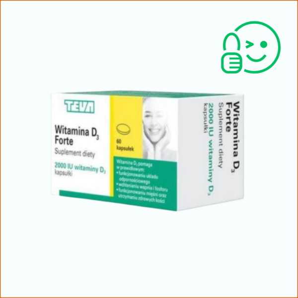 Witamina D3 Forte Teva - witamina D3 2000 j.m. kapsułki
